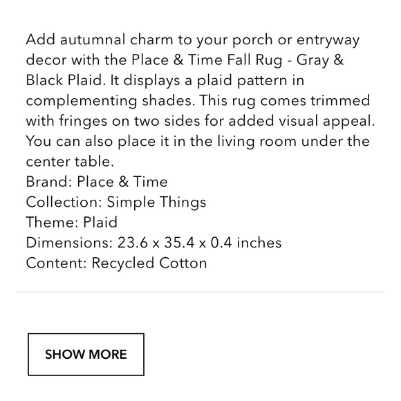 NWT Double Sided Rug 24”X 35” - Picture 7 of 7